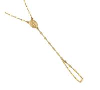 BUBEFSKD Collar de aleación para dedos de Virgo para accesorios y regalos basados en la fe, joyería religiosa de moda