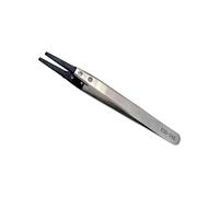 BUBEFSKD Control estático ESD seguro acero inoxidable pinzas de punto fino para reparación electrónica y mantenimiento de equipos de laboratorio anti estática pinzas de acero inoxidable, Esd 242