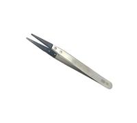BUBEFSKD Control estático ESD seguro acero inoxidable pinzas de punto fino para reparación electrónica y mantenimiento de equipos de laboratorio anti estática pinzas de acero inoxidable, ESD 00