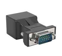 BUBEFSKD Convertidor VGA A Ethernet Señales Claras Durabilidad Extensor ABS A Adaptador RJ45 para Extensor De Red De Vídeo