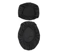 BUBEFSKD Cubierta Suave para Asiento De Inodoro 2 Uds. Estilos Baño A Prueba Polvo Tela Poliéster Cubierta Inodoro Baño Negra Conjunto Decorativo