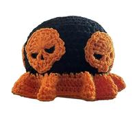 BUBEFSKD Cubo de punto de moda para mujeres y hombres, pescador de gorro tejido a mano para niña, accesorios novedosos para Halloween, calaveras, accesorios de disfraz de Halloween