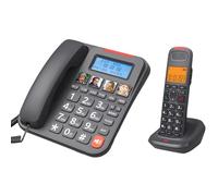 BUBEFSKD Easy Dials Corded Phone Set Con 28 Volúmenes Amplificación Y Respuesta Para Todos Los Usuarios Gapas Protocolo Compatible