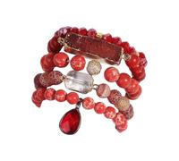 BUBEFSKD Elegante Pulsera Accesorio Hecho A Mano Cuentas Pulsera Textura Piedra Moda Muñeca Joyería Adecuado Para Mejorar La Fuerza De Voluntad Pulseras, talla única, como se describe