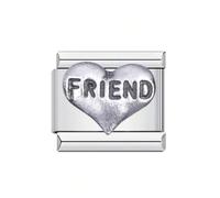 BUBEFSKD Encanto de carta de corazón de acero inoxidable para pulseras con infinitas posibilidades creativas, regalo único para mujeres, diseño de ensamblaje modular que ofrece, talla única, como se