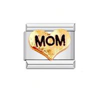 BUBEFSKD Encanto de carta de corazón de acero inoxidable para pulseras con infinitas posibilidades creativas, regalo único para mujeres, diseño de ensamblaje modular que ofrece, talla única, como se