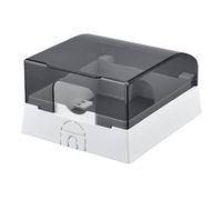 BUBEFSKD Enchufe exterior de tipo 86, caja impermeable, cubierta de plástico para enchufes, carcasa a prueba de salpicaduras, protección contra salpicaduras, montaje en pared, a prueba de polvo