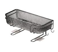 BUBEFSKD Estante de almacenamiento montado en la pared de ahorro de espacio para estante de baño organizadores colgantes para oficinas en casa soporte adhesivo