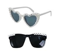BUBEFSKD Gafas de plástico creativas para fiestas de boda, gafas divertidas para despedida de soltera, recepción, despedida de soltero, accesorios, gafas de broma de boda de moda