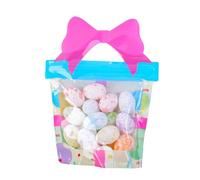 BUBEFSKD Huevos manchados teñidos pequeños de espuma de colores para mesa de fiesta para decoración del hogar y relleno de cesta, 18 Uds