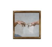 BUBEFSKD Impresión artística en miniatura de madera de moda con divertidos gatos como una obra de arte llamativa para regalo contemporáneo, decoración de madera