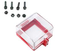 BUBEFSKD Interruptor de pared de plástico de alta resistencia para techos, botón de emergencia, interruptor de pared, cubierta de bloqueo de zócalo, funda de bloqueo duradera, cubierta de seguridad