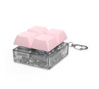 BUBEFSKD Interruptor de teclado mecánico, juguete con chips de luz LED, herramienta de alivio del estrés, 4 teclas, juguete de poder de tensión