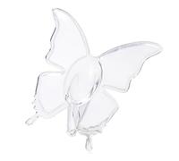 BUBEFSKD Jarrones acrílicos con forma de mariposa elegante, alas pulidoras transparentes para decoración del hogar, centros de mesa, jarrones de mariposas acrílicas
