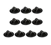 BUBEFSKD Juego de montaje de motor para barcos inflables, plástico negro