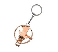 BUBEFSKD Llavero portátil en miniatura de hierro, diseño estable para aperitivos divertidos, alivio del estrés y accesorios decorativos, accesorios para iniciar conversaciones, Color oro rosa, Talla