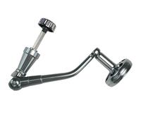 BUBEFSKD Mango de carrete de pesca mango giratorio delantal basculante brazo de aleación de aluminio ruedas botón de alimentación fácil de instalar brazo giratorio