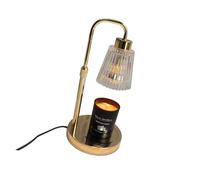 BUBEFSKD Mejora la luz de fusión de cera de metal y vidrio con brillo variable, fragancia actual calentador de cera para el hogar, fragancia y estilos, terapia de esencia relajante