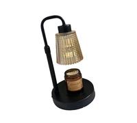 BUBEFSKD Mejora la luz de fusión de cera de metal y vidrio con brillo variable, fragancia actual calentador de cera para el hogar, fragancia y estilos, terapia de esencia relajante