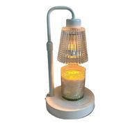 BUBEFSKD Mejora la luz de fusión de cera de metal y vidrio con brillo variable, fragancia actual calentador de cera para el hogar, fragancia y estilos, terapia de esencia relajante