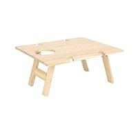 BUBEFSKD Mesa de picnic de madera portátil al aire libre escritorio plegable fruta aperitivos bandeja de comida estante copa de vino soporte de mesa