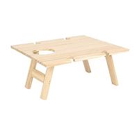 BUBEFSKD Mesa de picnic de madera portátil al aire libre escritorio plegable fruta aperitivos bandeja de comida estante copa de vino soporte de mesa