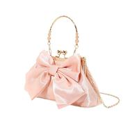 BUBEFSKD Mujeres Bowknot Noche Monedero Bolso Cadena Correa Bandolera Crossbody Bolsas Para Boda Informe Final Cóctel Bolso Para Mujeres