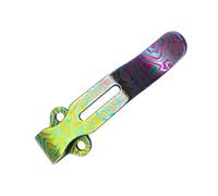 BUBEFSKD Outdoor Ready Element22 - Cúter con clip fino para senderismo y camping