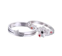 BUBEFSKD Paquete De 2 Grandes Maestros Joyería De Cultivo Demoníaco Unisex Par Anillos Exquisitos Accesorios De Aleación Para Los Entusiastas Del Anime Anillos De Ajuste De Anime, como se describe