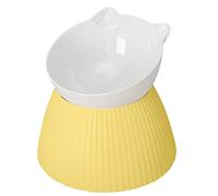 BUBEFSKD para Cuenco Gatos Cuencos De Comida Gatos Antideslizante Perros Alimento Mascotas Alivio del Estrés Comedero Cachorros con Soporte De 15° Alimentación