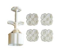 BUBEFSKD Patrón del Día Maestro Molde De Festival Medio Otoño Fabricantes Pasteles Sellos Galletas Presión Manual Herramienta Hornear Pastel Moldes A