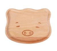 BUBEFSKD Plato de servir de dibujos animados comida para bebés de madera estancia placas de alimentación de postre bandeja postre fruta platos de comida para bebés gratis y cuencos