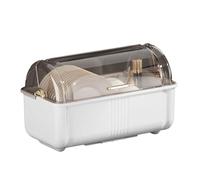 BUBEFSKD Prácticos PP Mascotas Materiales Tazón Estante Funcional Plato Secamiento Estante Organizadores Con Amplio Espacio Para Múltiples Platos Calidades Producto Estilo de Vida