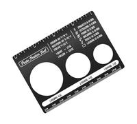 BUBEFSKD Regla de cocina, herramienta de cocina indispensable, escala de medición de pasta, estructura metálica, perfecta para el control de la dieta, gestión de porciones, acero inoxidable, medición