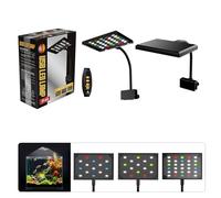 BUBEFSKD Sistemas de iluminación para acuarios compactos de 3/9/12 horas, temporizador de rotación de 360 grados, adelgazante, funciona con USB, para plantas, luz LED para acuario, con adaptador