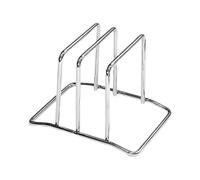 BUBEFSKD Soporte para Tabla De Cortar Doble Compartimento Acero Inoxidable Organizadores Cocina A Prueba Herrumbre Solución Almacenamiento Encimera Cocción Eficiente Almacenamiento