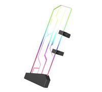 BUBEFSKD Soporte vertical de montaje GPU de vidrio templado VGA Tarjetero Soporte 5V 3Pin Argb Space Eficiente Mejorado PC Gaming Vertical Titular de la tarjeta gráfica