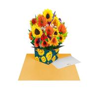 BUBEFSKD Tarjeta De Felicitación Ramo Flores Emergentes Para Cumpleaños Día La Madre Y Del Padre Tarjeta Flores Emergente Condolencia