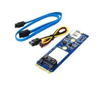 BUBEFSKD Tarjeta De Placa Convertidora Adaptadora SATA3.0 7 Pines para Tarjeta Expansión Marco Soporte Horizontal Almacenamiento 2242 2260 2280
