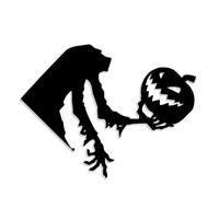 BUBEFSKD Tela Plegable Esqueleto Mano Calabaza Colgante Decoración De Halloween Etiqueta Removible para Puerta Y Ventana Tela Adhesiva para Puerta De Calabaza Lavable
