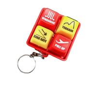 BUBEFSKD Temas antiguos Interruptores de Teclado Probador Keyring Portátil Alivio del Estrés Gadget Con Llavero Cultural De Pescado De Madera Teclado Portátil Alivio De La Ansiedad