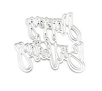 BUBEFSKD Todo para cumpleaños de corte de metal muere novia de acero al carbono plantilla de repujado scrapbooking para tarjetas troquelado molde molde todo para cumpleaños corte