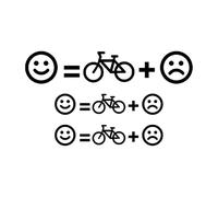 BUBEFSKD Transferencias De Ciclo Extraíbles Resto Negación Registro Decorativo A Prueba Decoloración para Complementos Ciclismo Transferencias Ciclo A Prueba Rayones