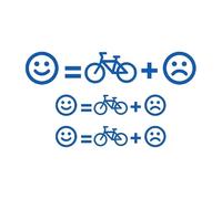 BUBEFSKD Transferencias De Ciclo Extraíbles Resto Negación Registro Decorativo A Prueba Decoloración para Complementos Ciclismo Transferencias Ciclo A Prueba Rayones