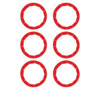 BUBEFSKD Una media docena de protectores de borde ajustables de silicona para hornear dulces y pizzas de manera uniforme y resistente al calor, a prueba de fugas