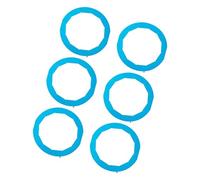 BUBEFSKD Una media docena de protectores de borde ajustables de silicona para hornear dulces y pizzas de manera uniforme y resistente al calor, a prueba de fugas