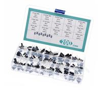 BUBEFSKD Versátil 200pcs Condensador Electrolítico Set Caja Bien Organizada Amplia Selección Para Su Proyecto Electrónico Necesita Proyecto de Circuito