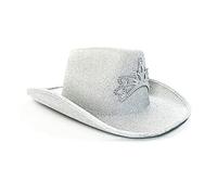 BUBEFSKD Vintage Fedora Mujeres Hombres Señoras Cowboy Hats Fiesta Corona de Diamantes Top Bonnet Hombres Cosplay Vaquera Mujeres Multi Color con Diamantes de imitación con Bachelor Fiesta Novia