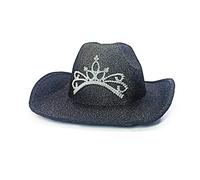 BUBEFSKD Vintage Fedora Mujeres Hombres Señoras Cowboy Hats Fiesta Corona de Diamantes Top Bonnet Hombres Cosplay Vaquera Mujeres Multi Color con Diamantes de imitación con Bachelor Fiesta Novia