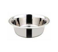 Bubimex - Cuenco de Acero Inoxidable para Perros y Gatos - Acero Inoxidable - Contenedor para Agua y Alimentos - Resistente, higiénico, fácil de Limpiar e intemporal - Estera 0,75 L